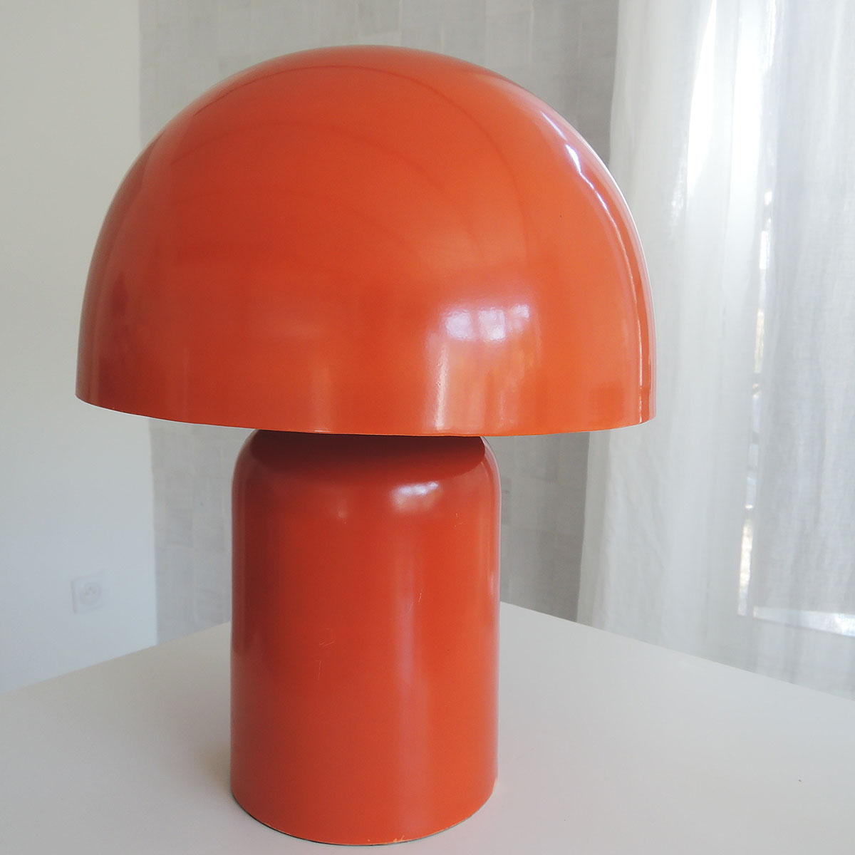 Lampe à poser en céramique orange FABILOS 
