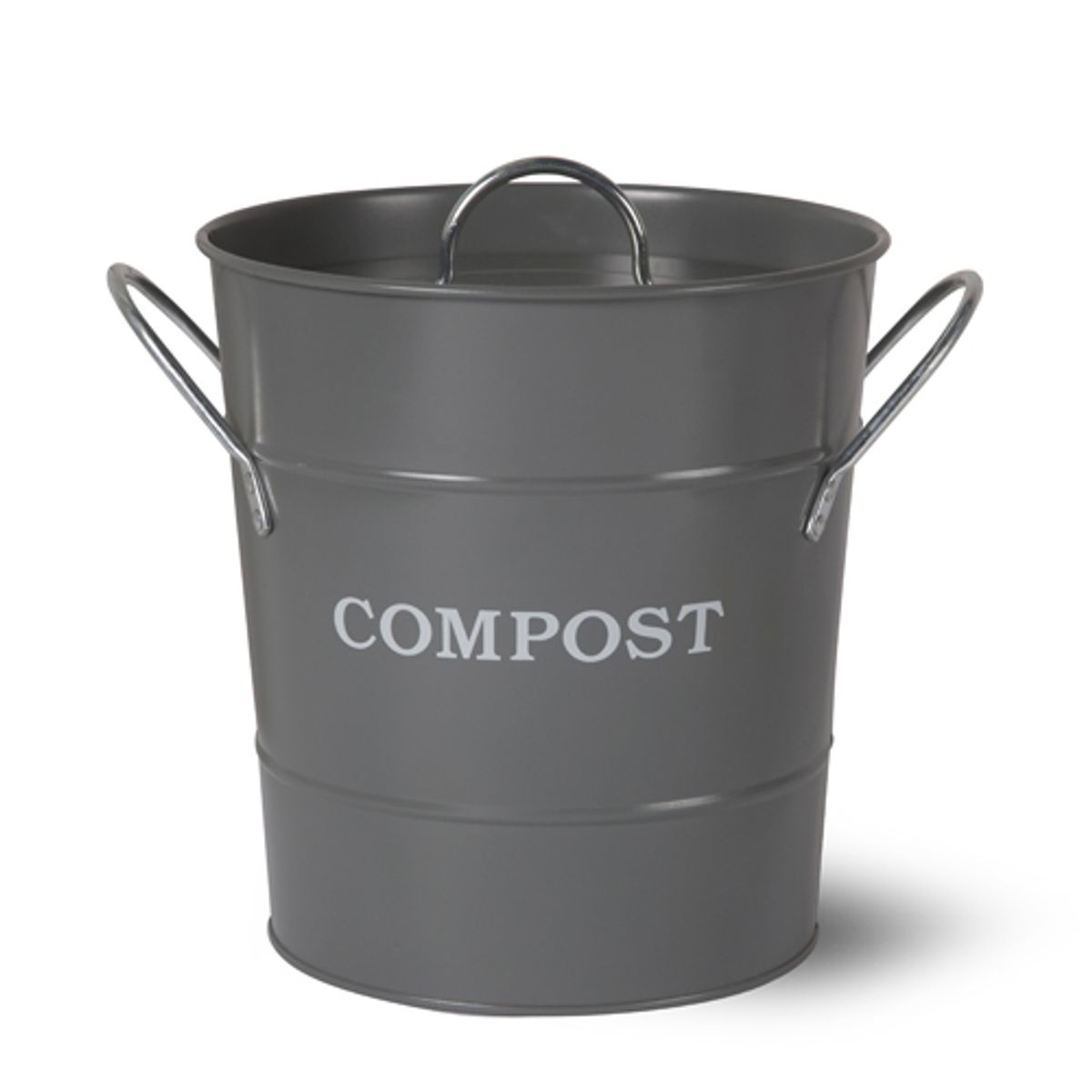 Seau en métal pour le compostage