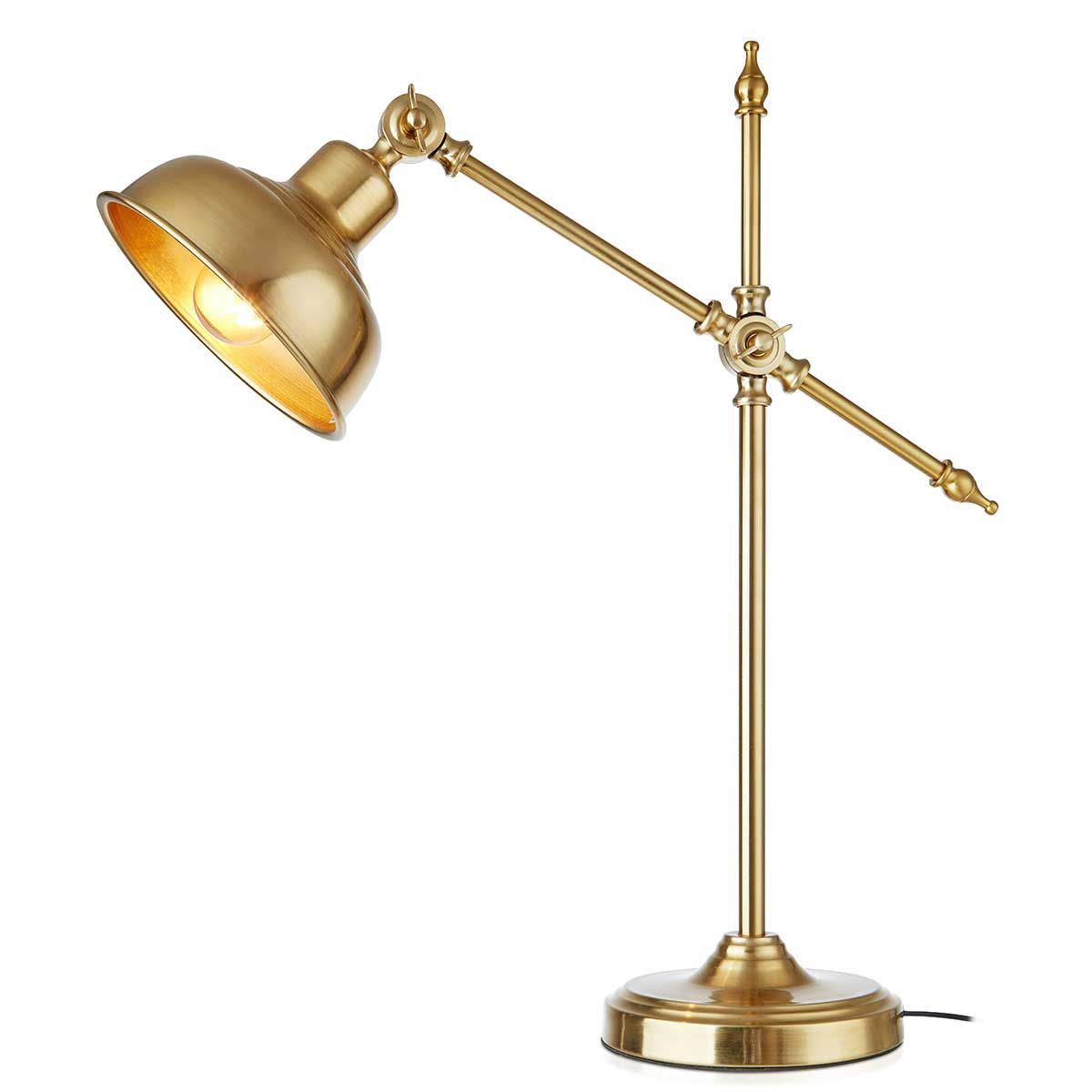Lampe de bureau en métal couleur noir antique Alistair – Decoclico