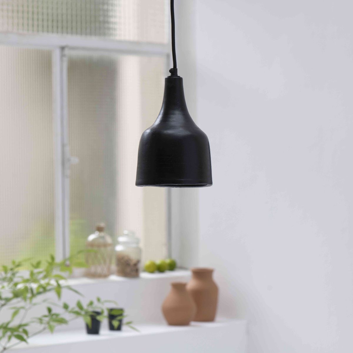 Lampadaire abat-jour noir design paon or intérieur 40 cm - Simplo