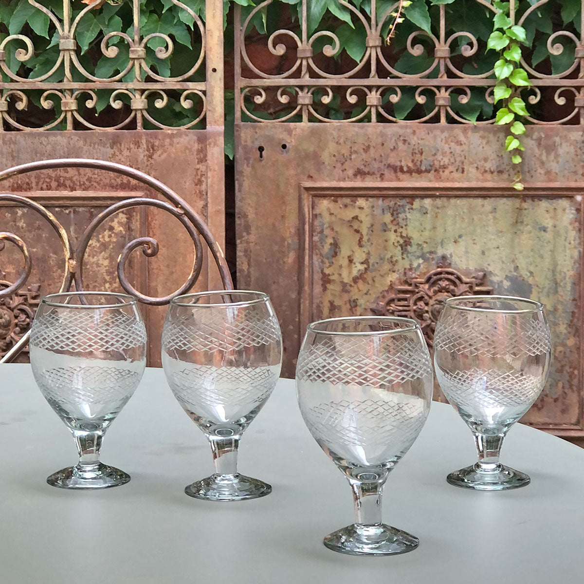 Lot de 6 verres à eau Périgord 22cl en verre transparent - La Rochère -  Atelier 159 Marseille