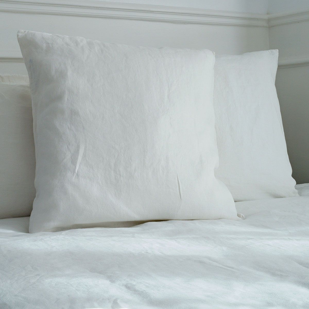 Taie d'oreiller 65x65 cm satin CONCERTO rayures blanc Neige | Leroy Merlin Taie d'oreiller 65x65 cm satin CONCERTO rayures blanc Neige | Leroy Merlin