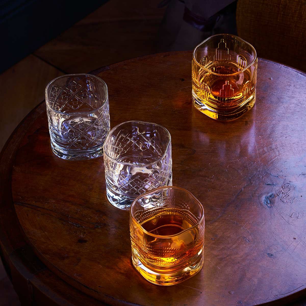 Verre dégustation en verre transparent-l'unité- set de 4 Set de 4 verres à  whisky, dandy