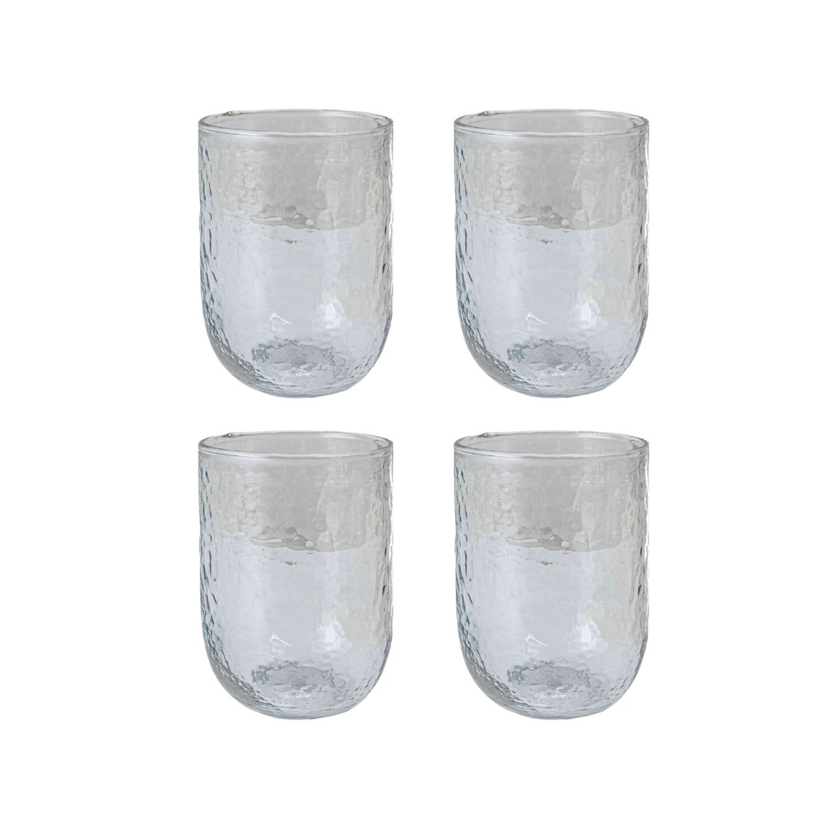 Ensemble de 4 verres gobelets en cristal ciselé 34,5 cl Highland