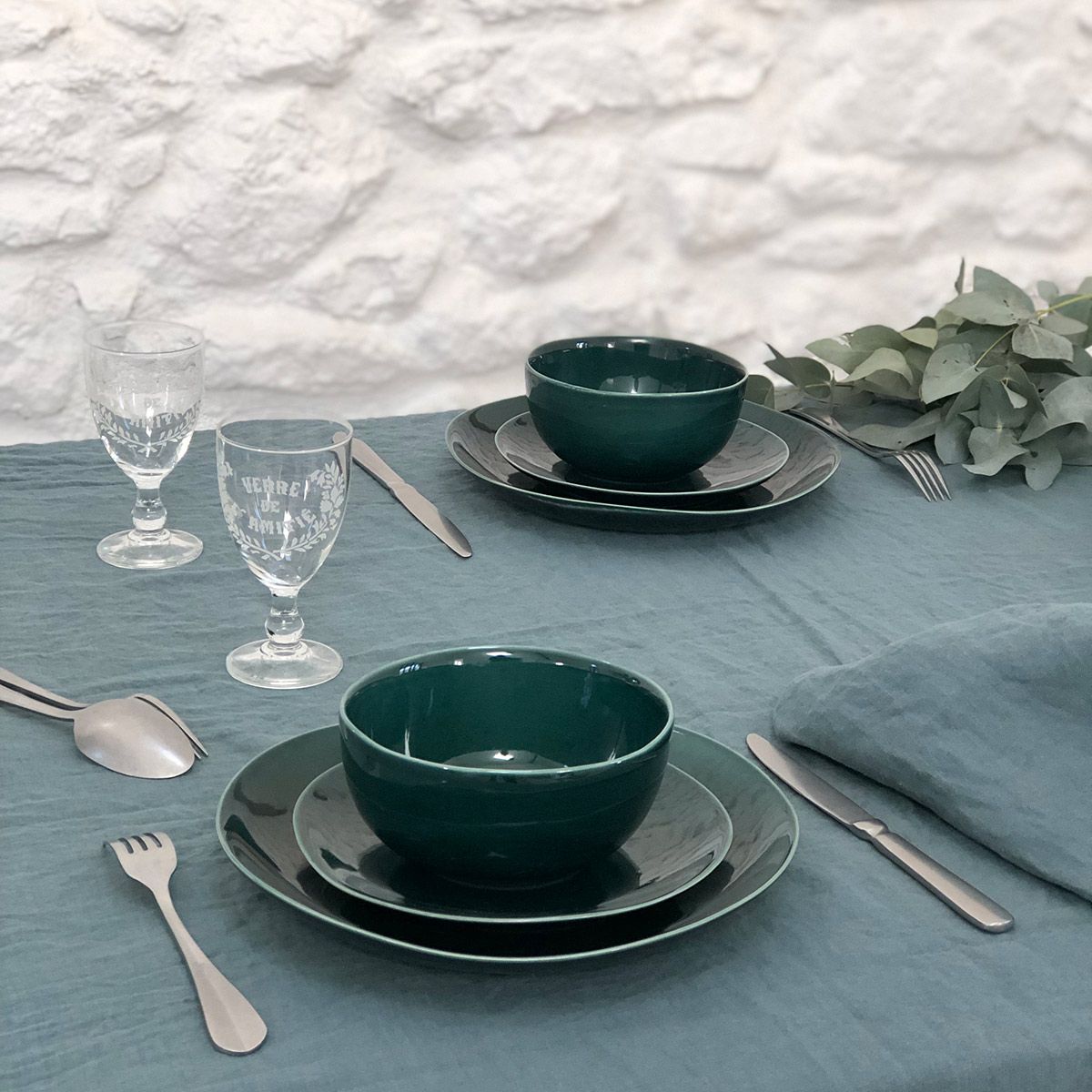 Osez les bols en céramique colorés pour votre déco de table - Amadera  Couleur Vert Taille 3.5 cm x 10 cm de diamètre