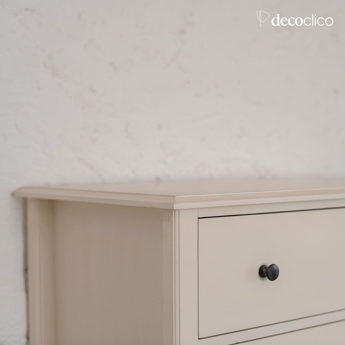 3-drawer chest in cream mango wood Mareuil