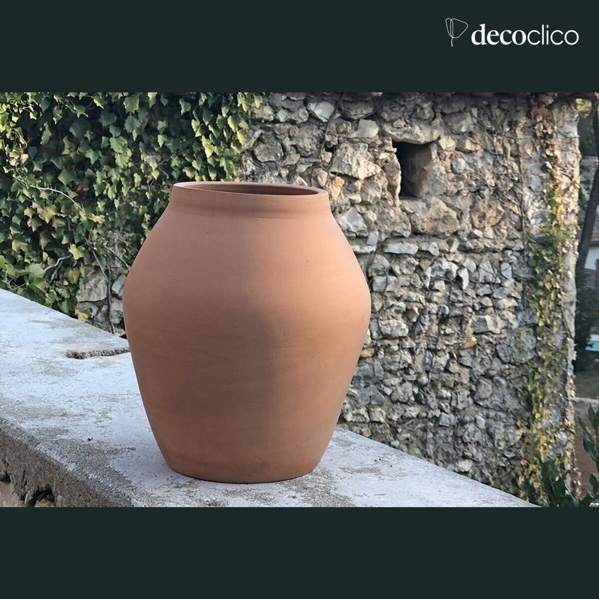 Alma handgemaakte terracotta amforavaas