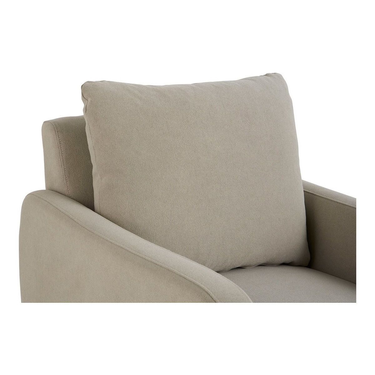 Armchair in natural linen/cotton