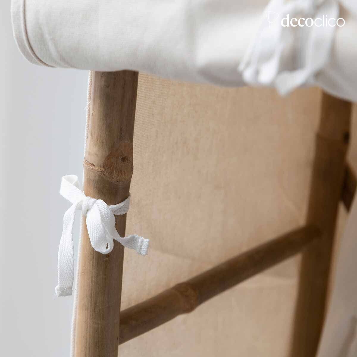 Armoire penderie en bambou et tissu Taman