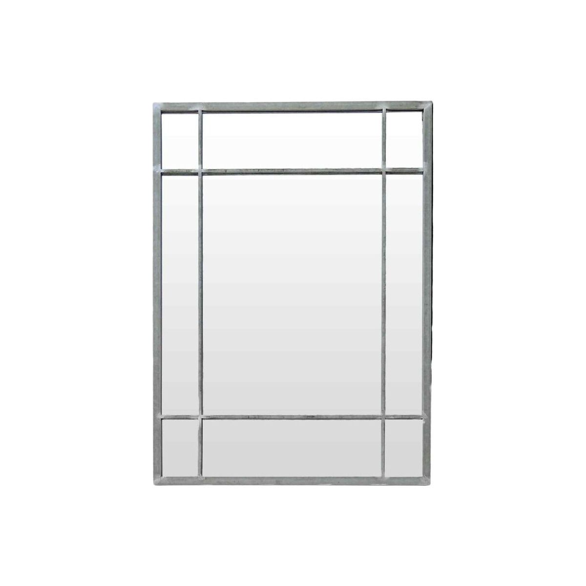 Art-Déco-Spiegel aus verzinktem Metall  Wallis