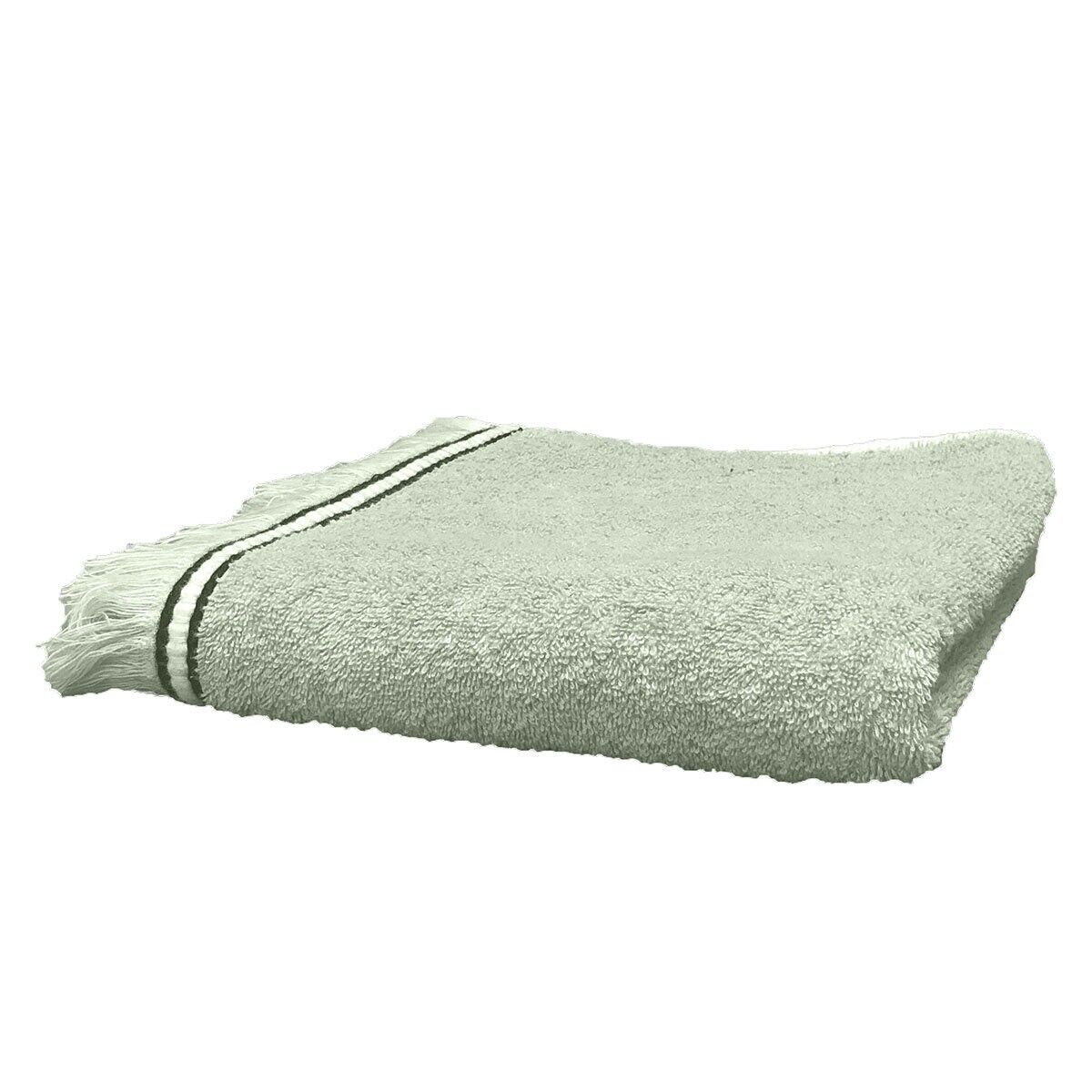 Asciugamano per ospiti in cotone e lino 30 x 50 cm Haomy Cupabia Céladon