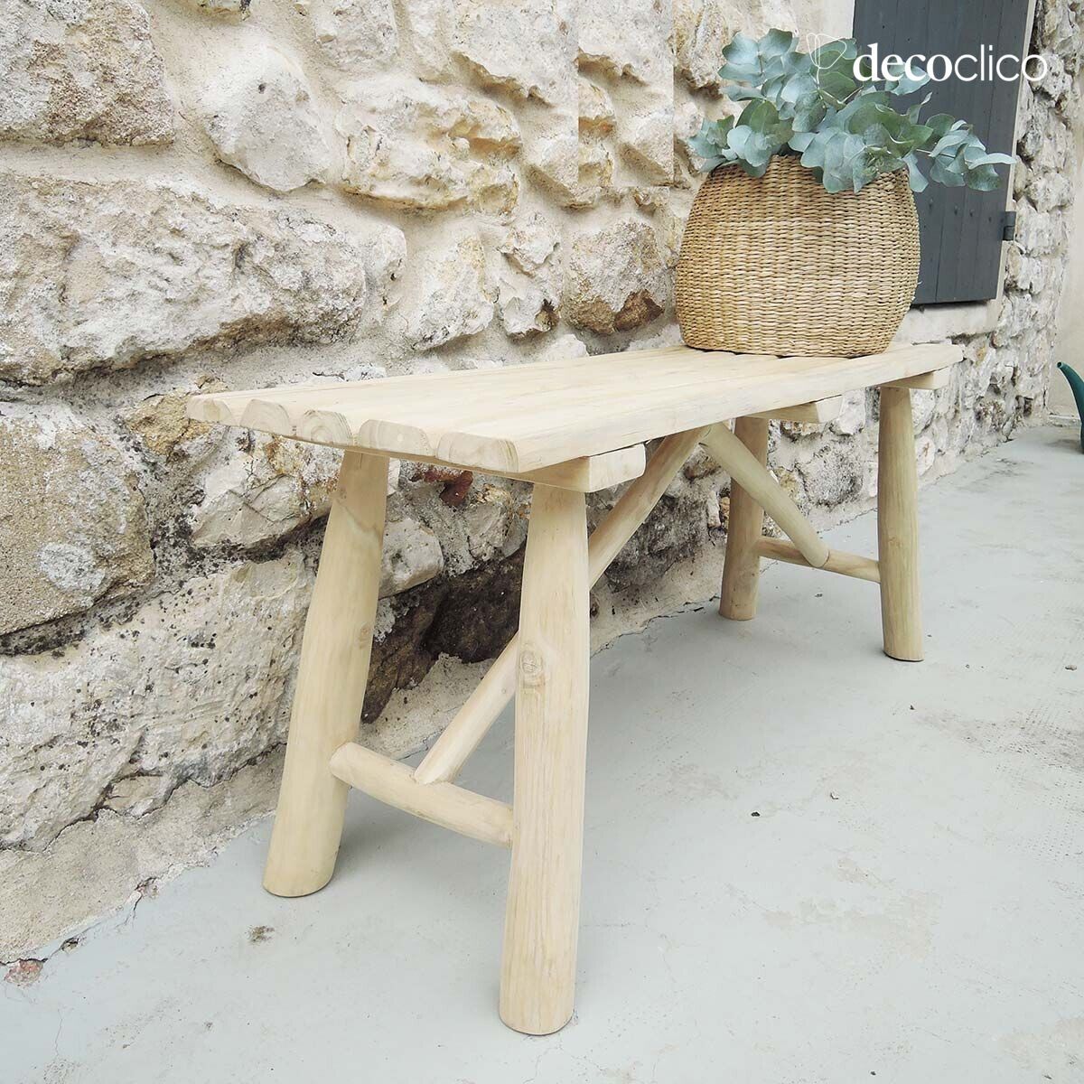 Banc en bois de teck Pepper