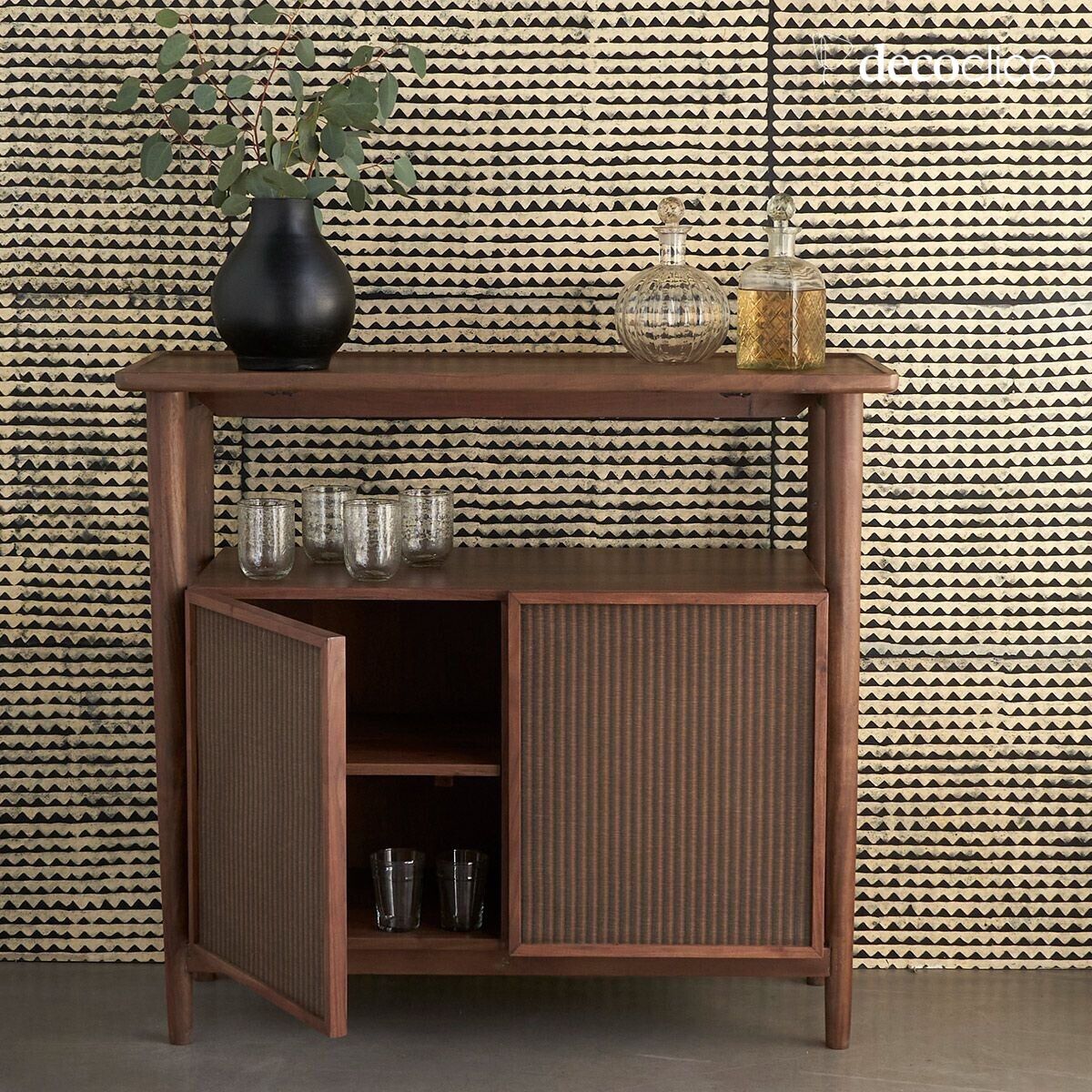 Banco bar in massello di acacia Tatami