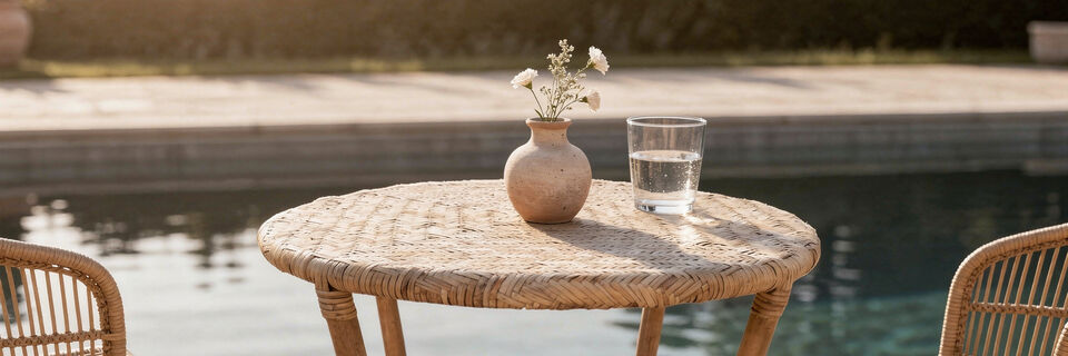 tisch in der sonne