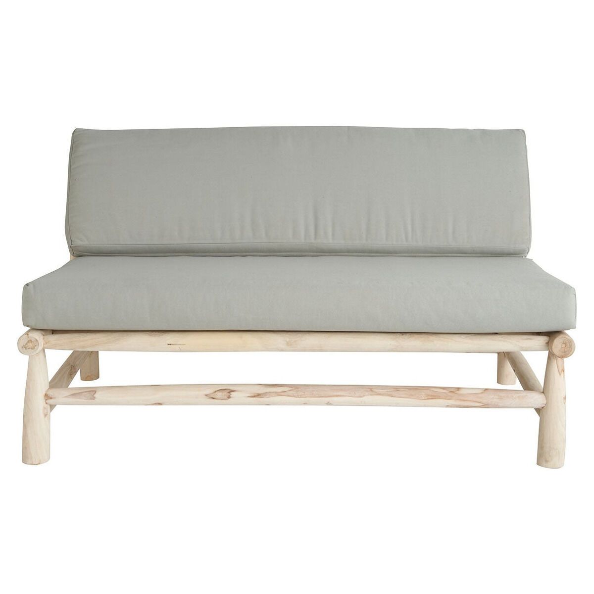 Banquette en bois de teck Pepper