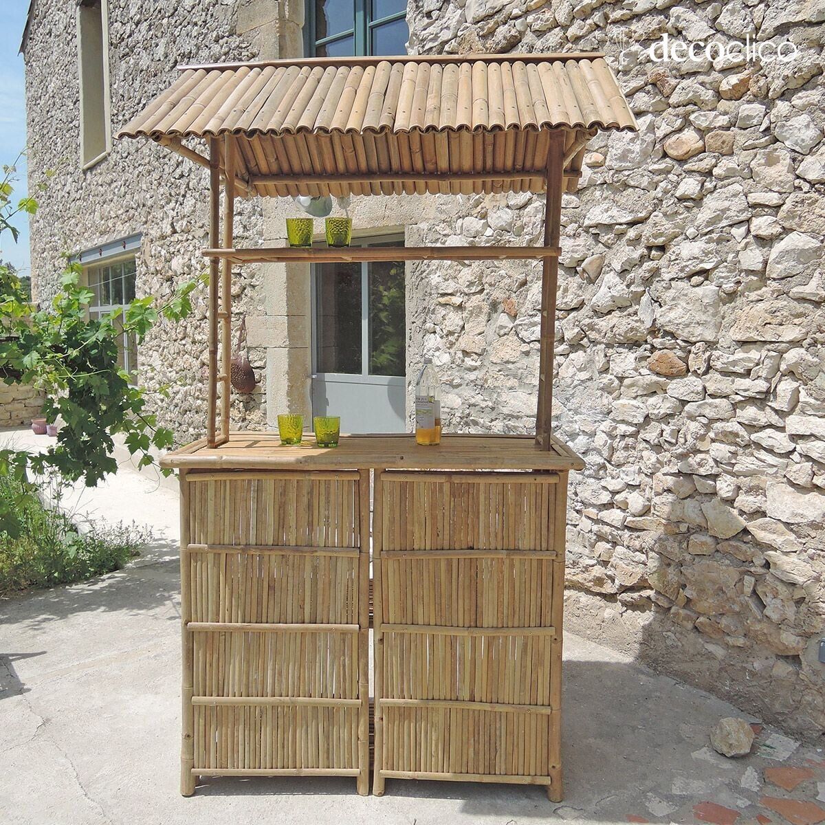 Bar aus natürlichem Bambus Taman