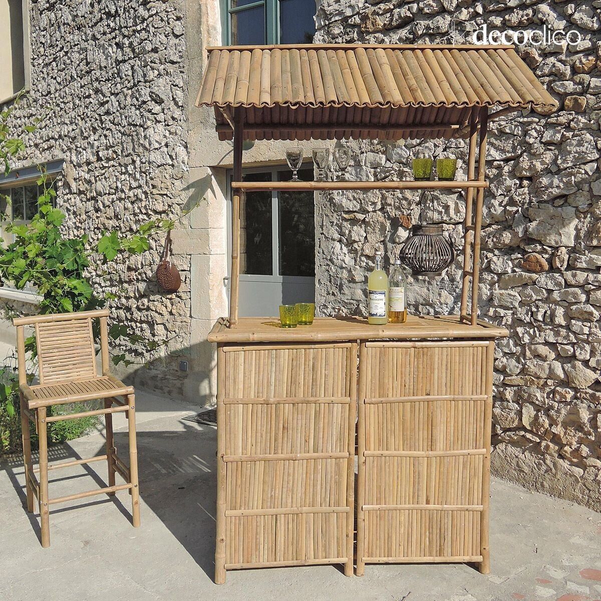 Bar en bambou naturel Taman