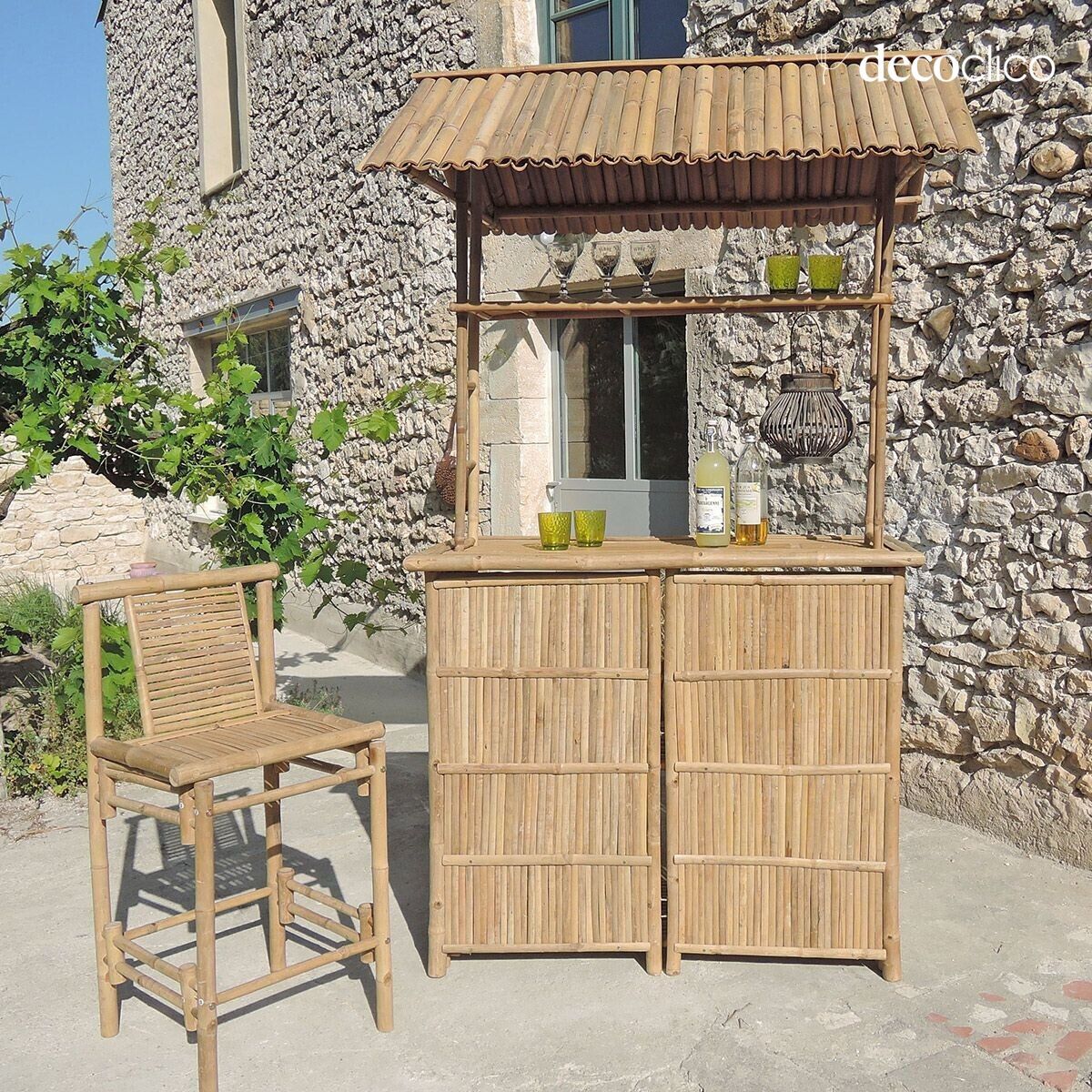 Bar en bambou naturel Taman