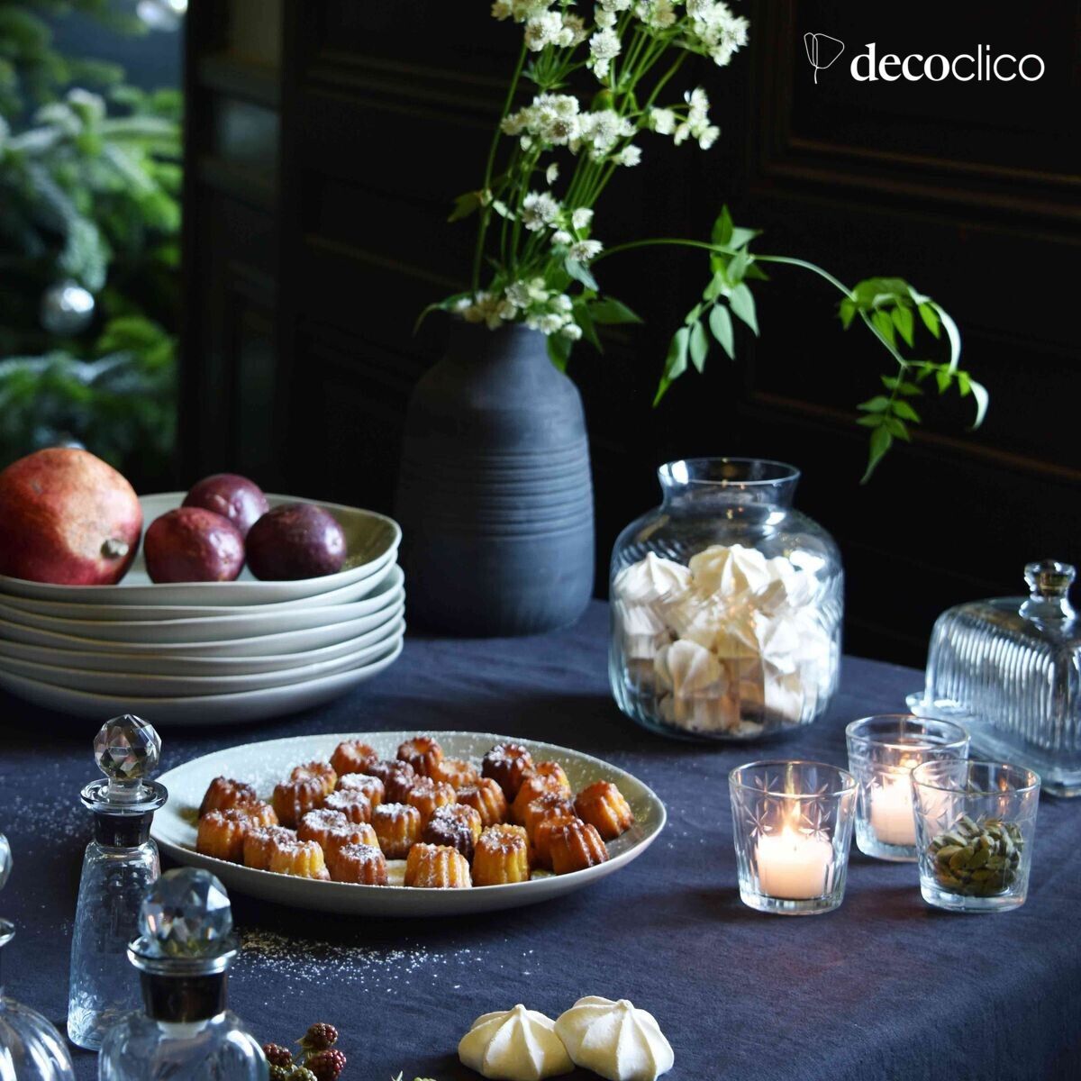 Beurrier en verre strié transparent avec couvercle