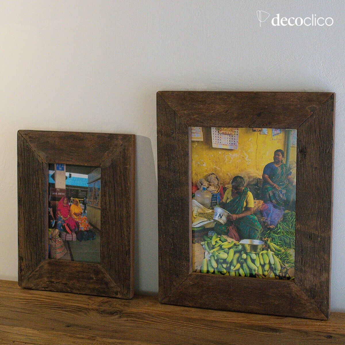 Bilderrahmen aus recyceltem Holz Vermont