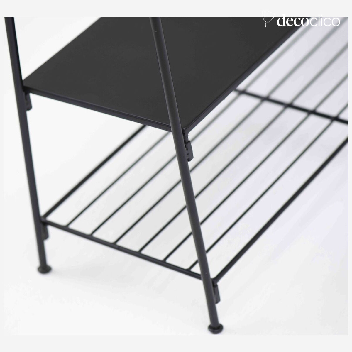 Black metal stand with 1 shelf Douglas