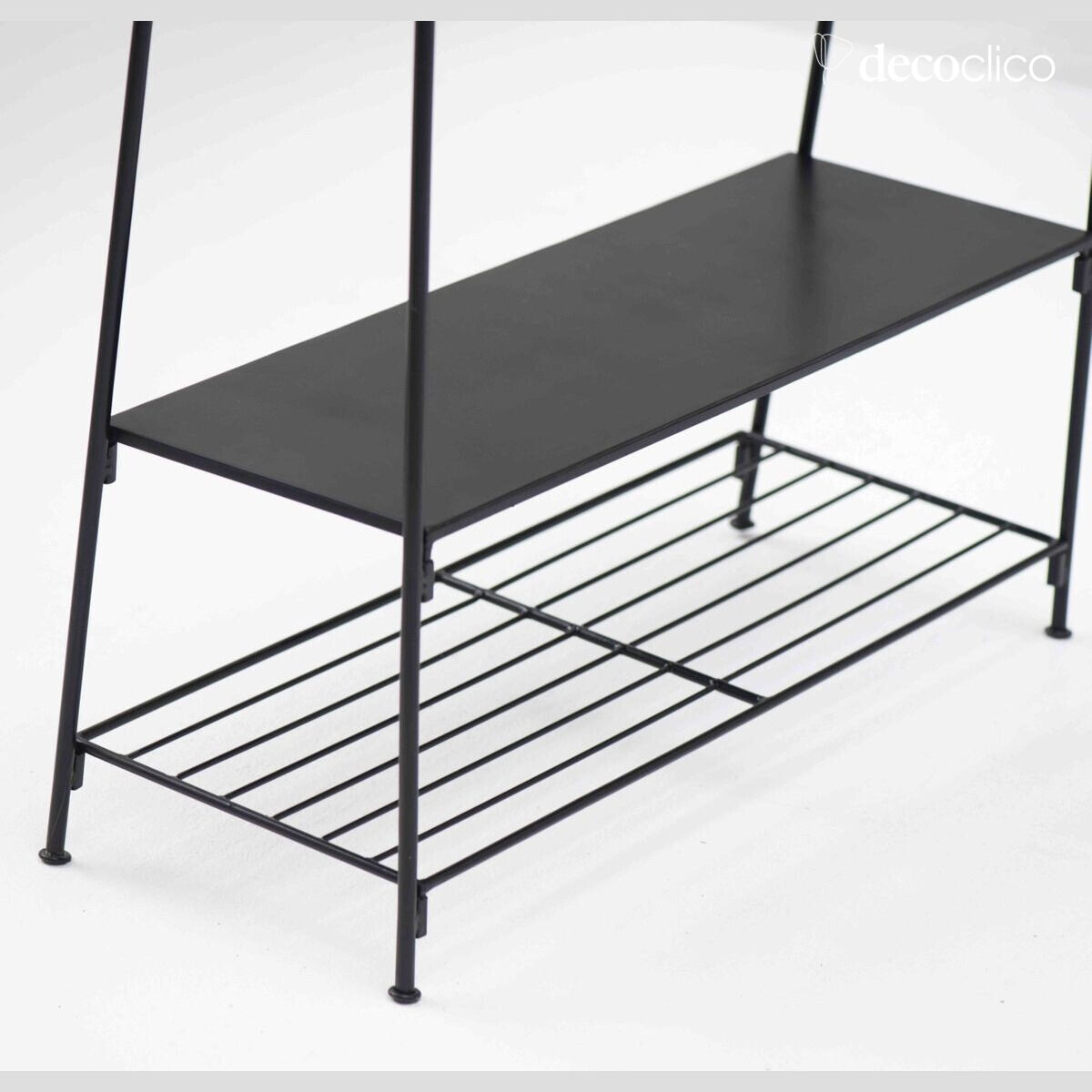 Black metal stand with 1 shelf Douglas