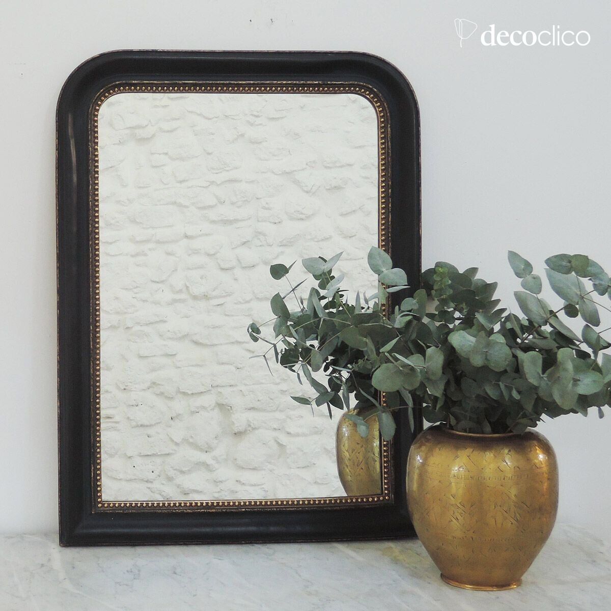 Black trumeau mirror 59 x 78 cm Manderley
