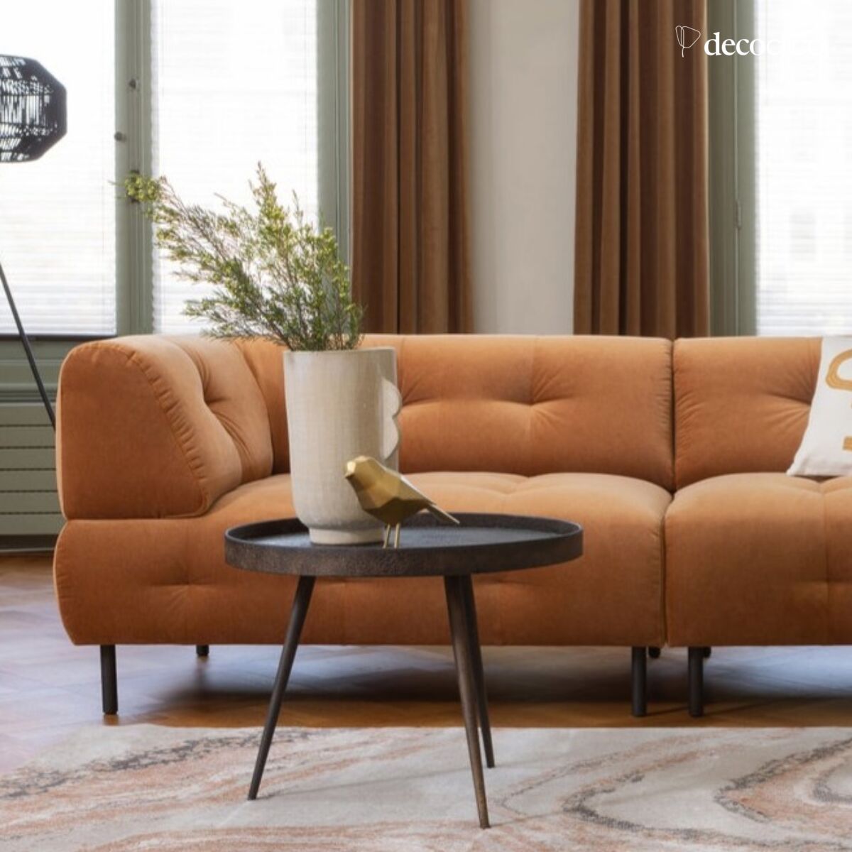 Bounds metal side table for the end of a sofa, large model Be Pure