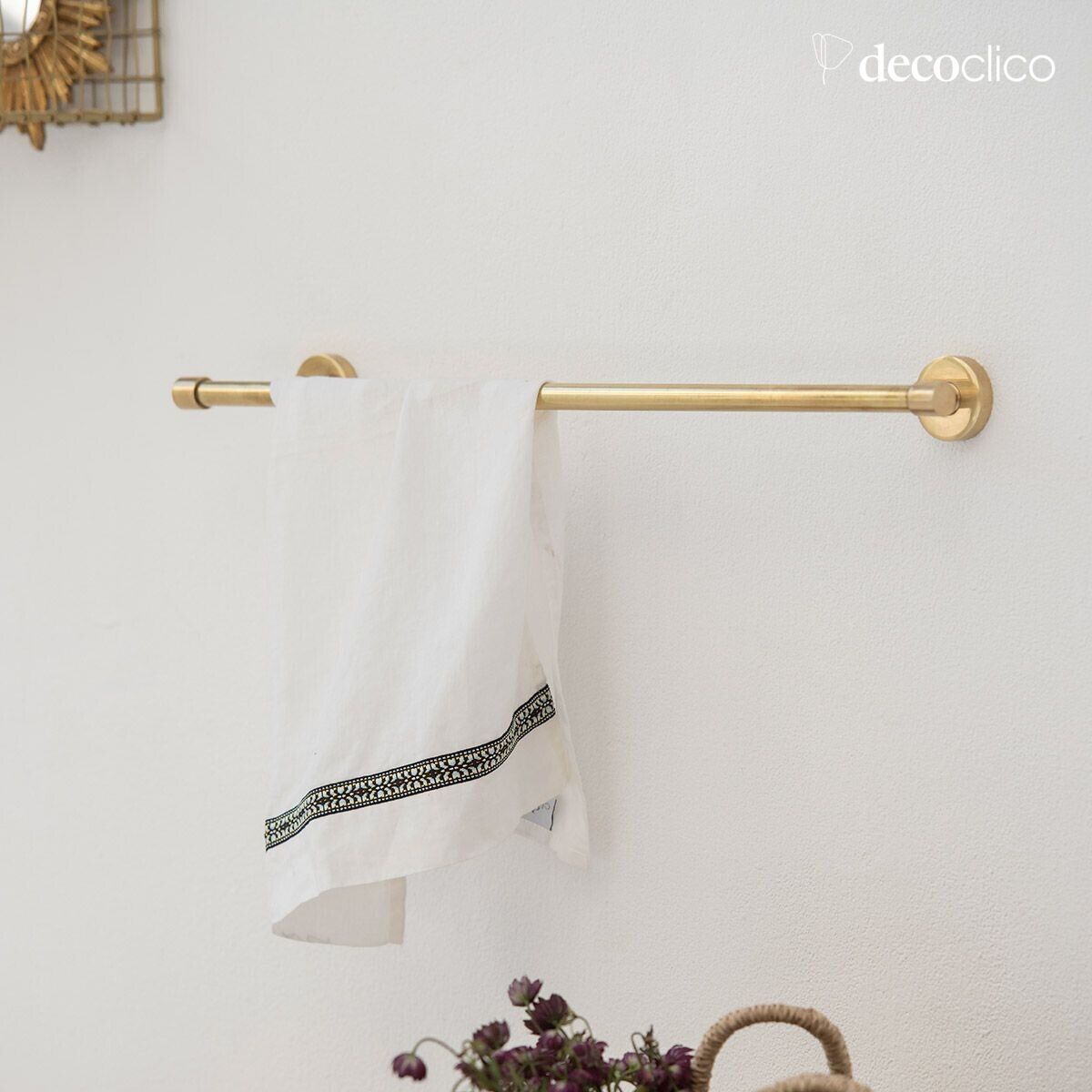 Brass towel rack Passage Vernet