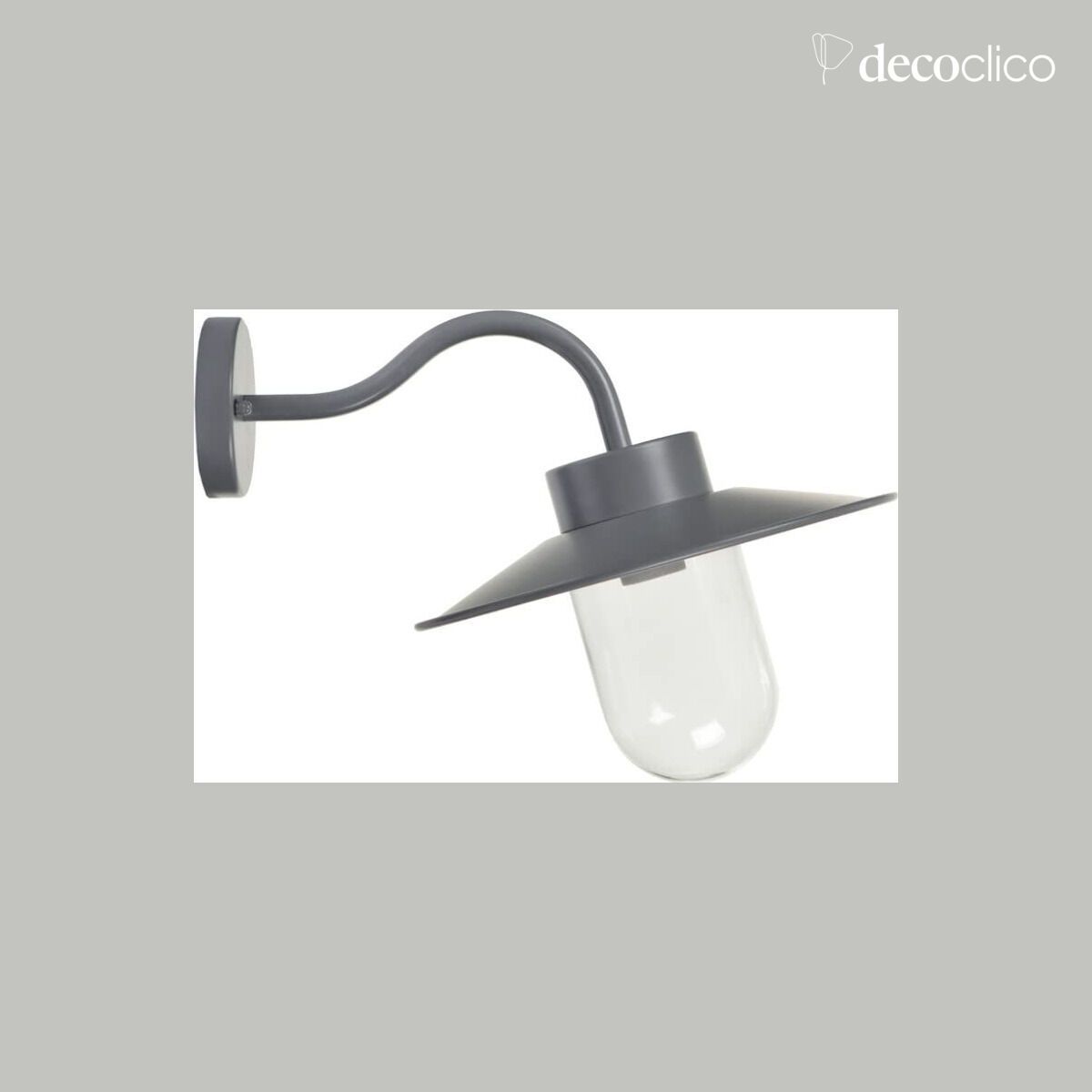 Buitenwandlamp met zwanenhals Anthracite