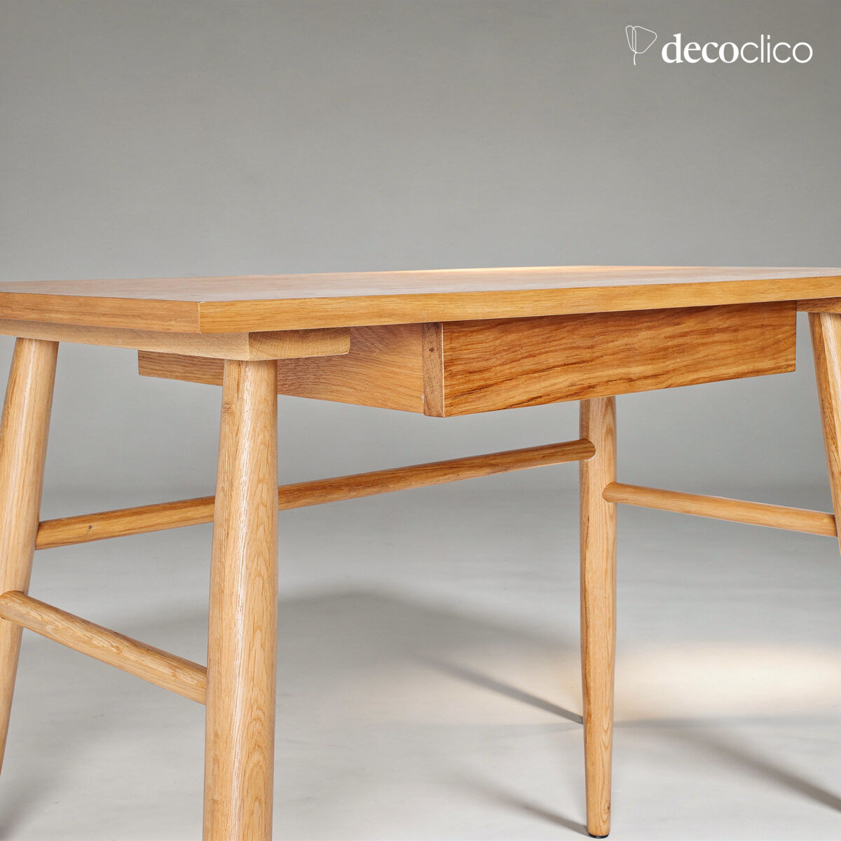 Bureau en chêne 1 tiroir style scandinave Bloom