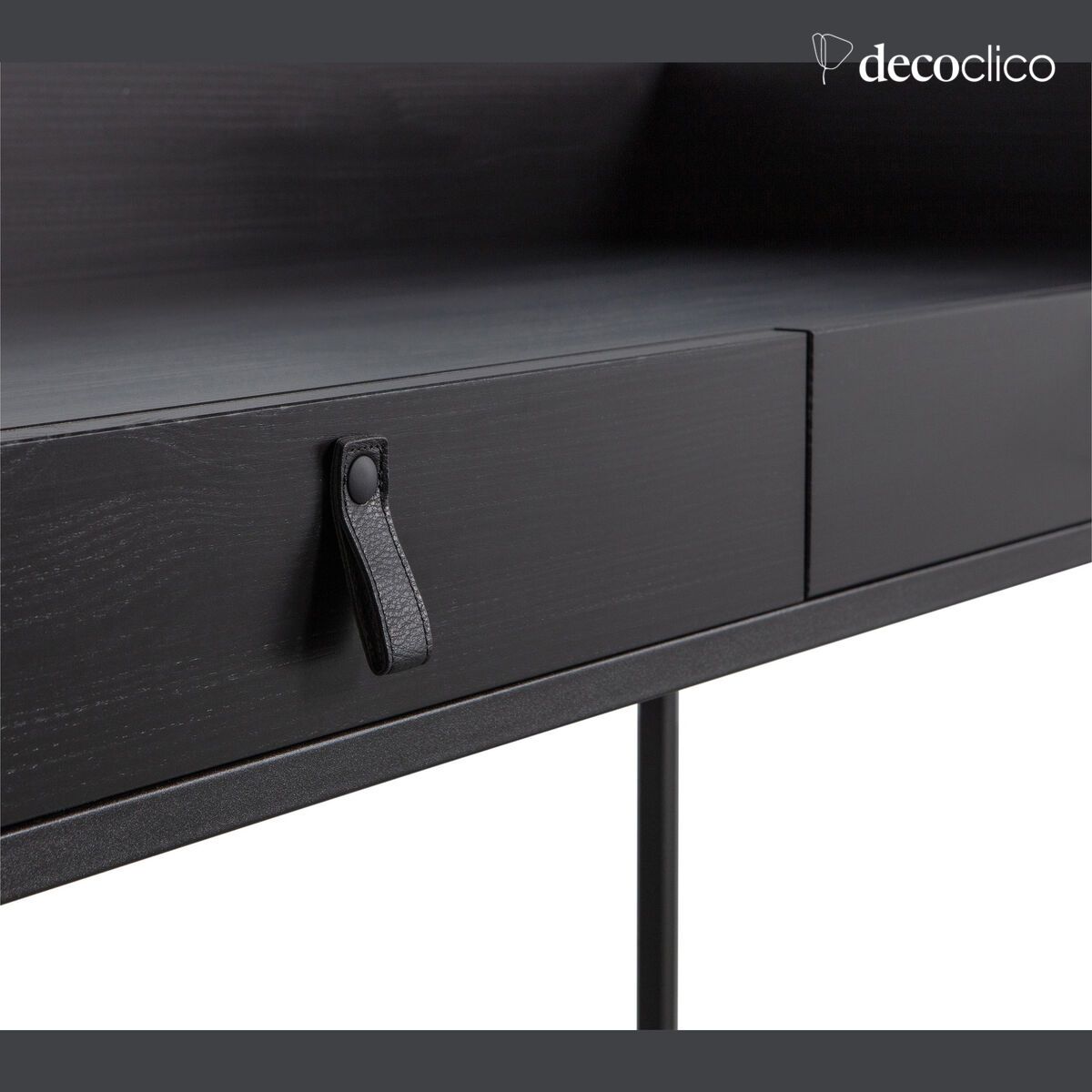 Bureau en pin noir FSC Bookazine VT Wonen