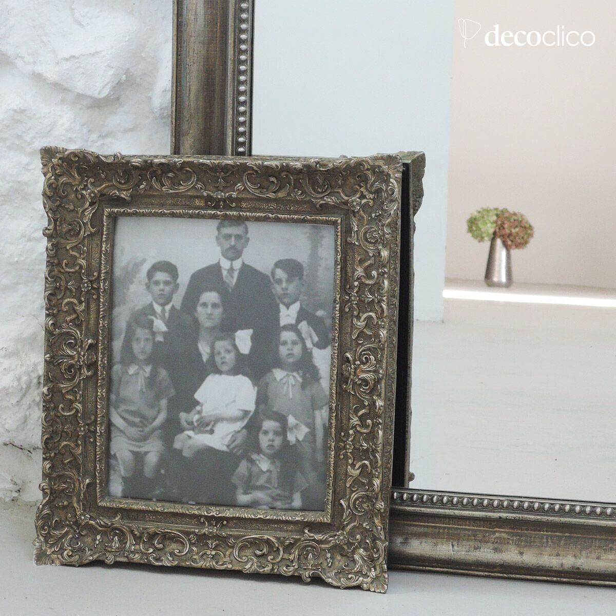 Cadre photo style baroque patine vert de gris 31 x 36 cm Manderley