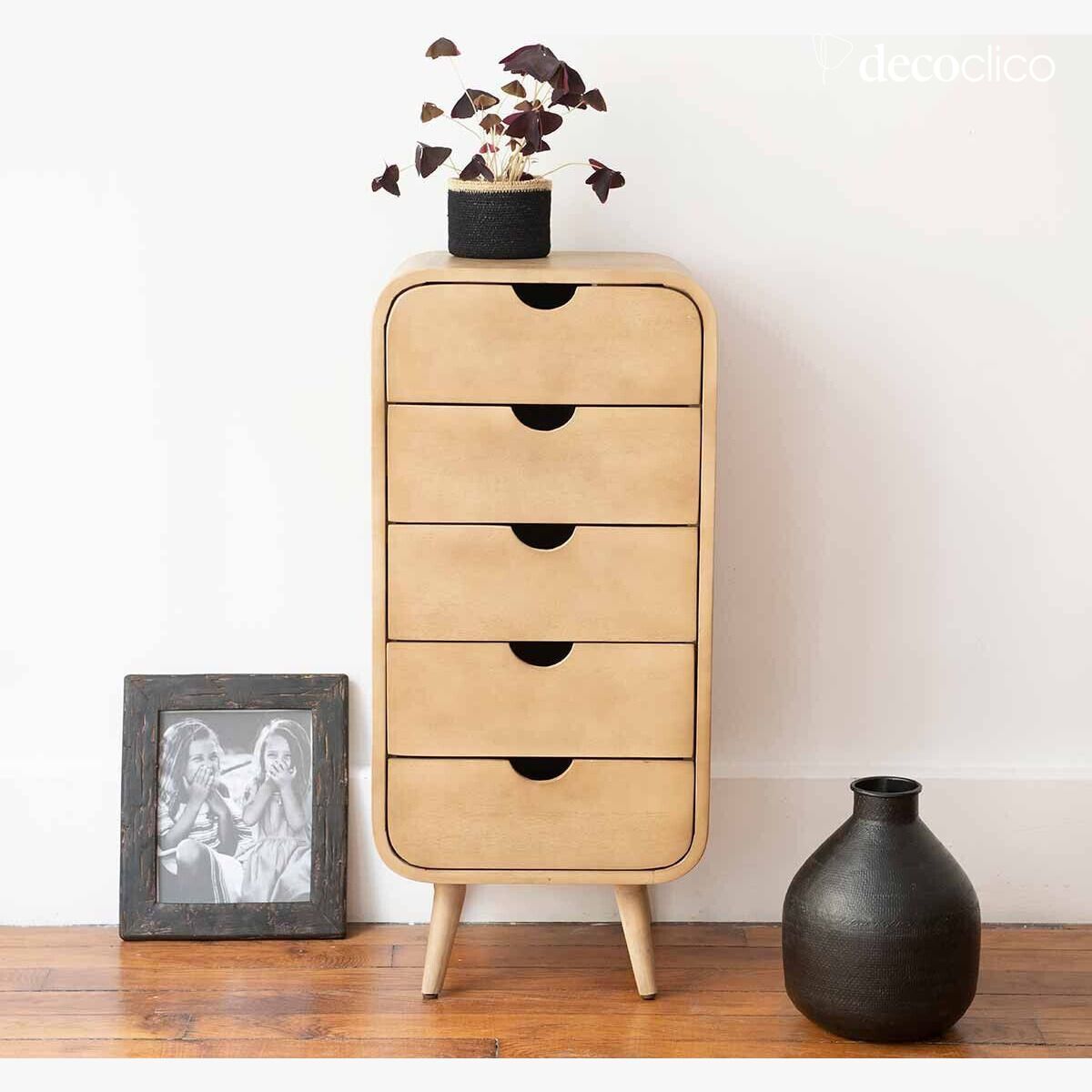 Cajonera de mango teñido 5 cajones Hanko