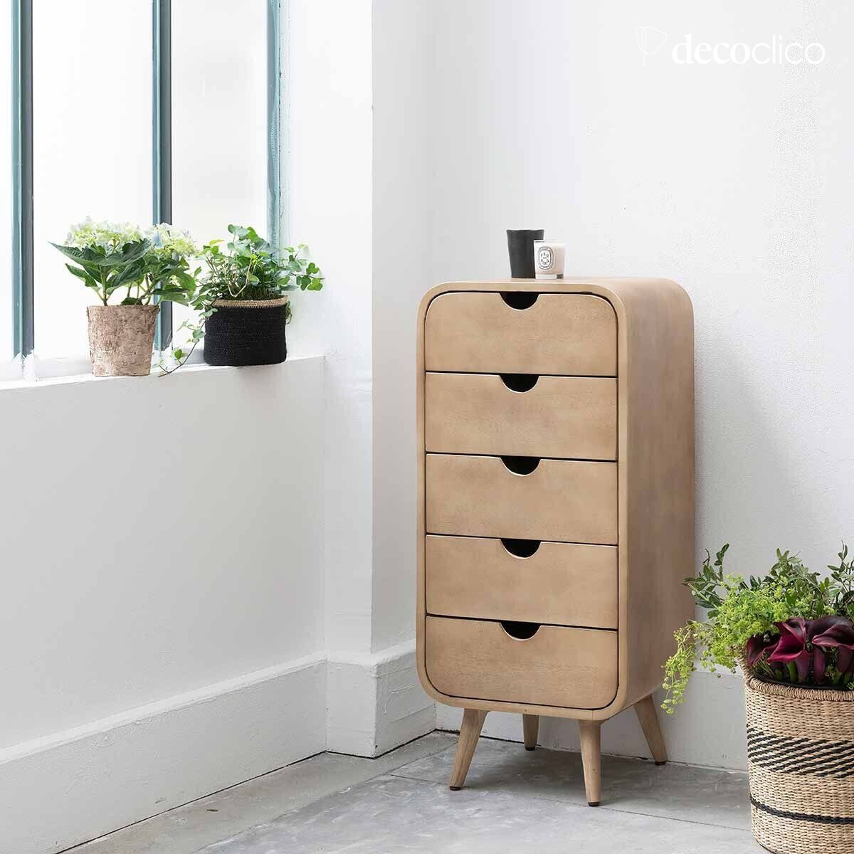 Cajonera de mango teñido 5 cajones Hanko