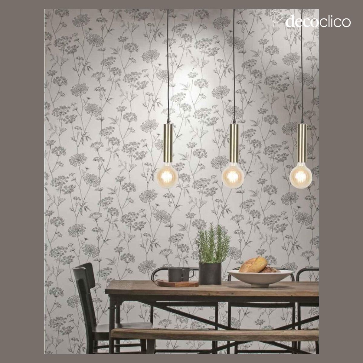 Goud geborsteld stalen hanglamp Cannes