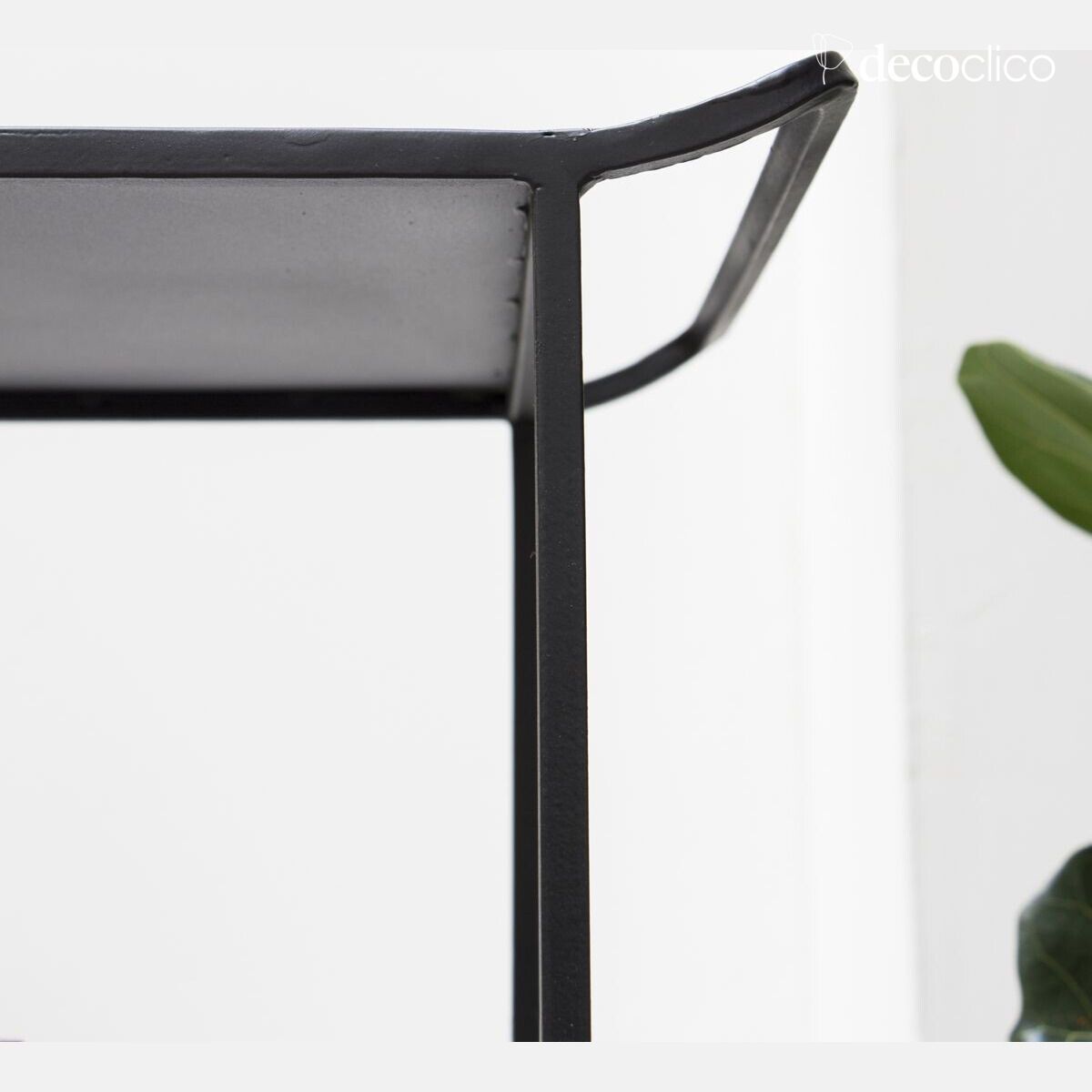 Carrello di servizio in metallo nero opaco Douglas