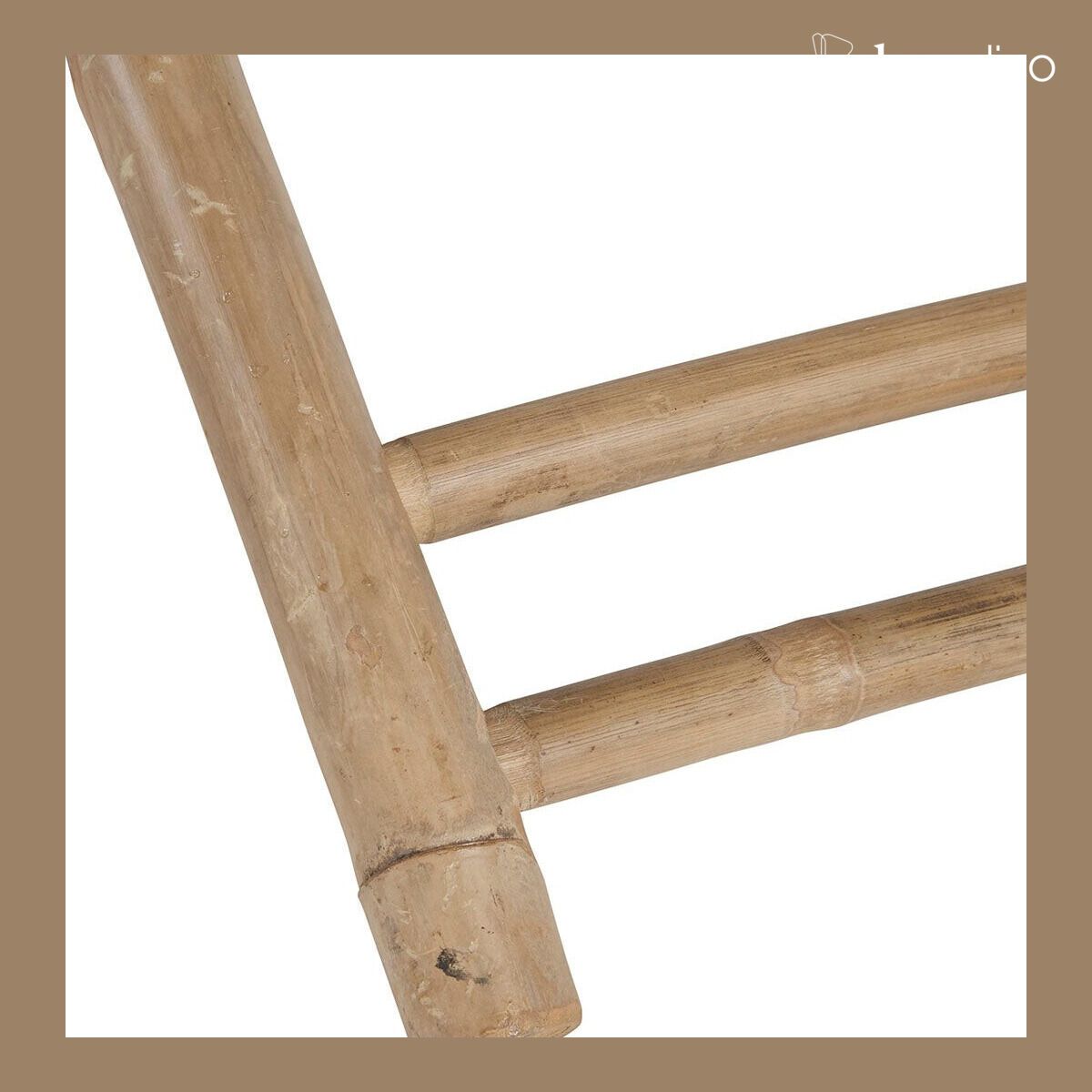 Chilean deckchair in natural bamboo with gray outdoor fabric Taman