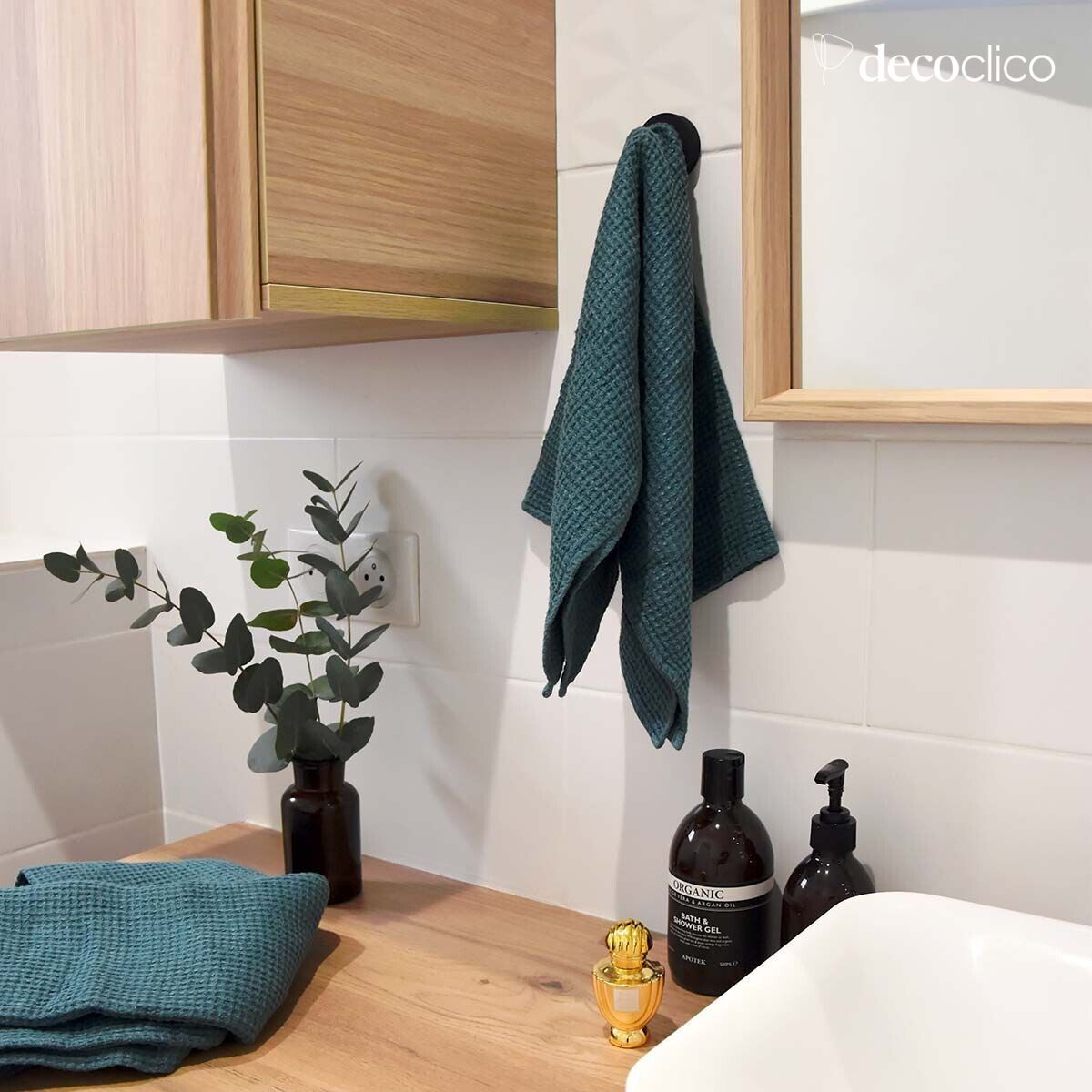 Coat hook in matt black lacquered brass Passage Vernet