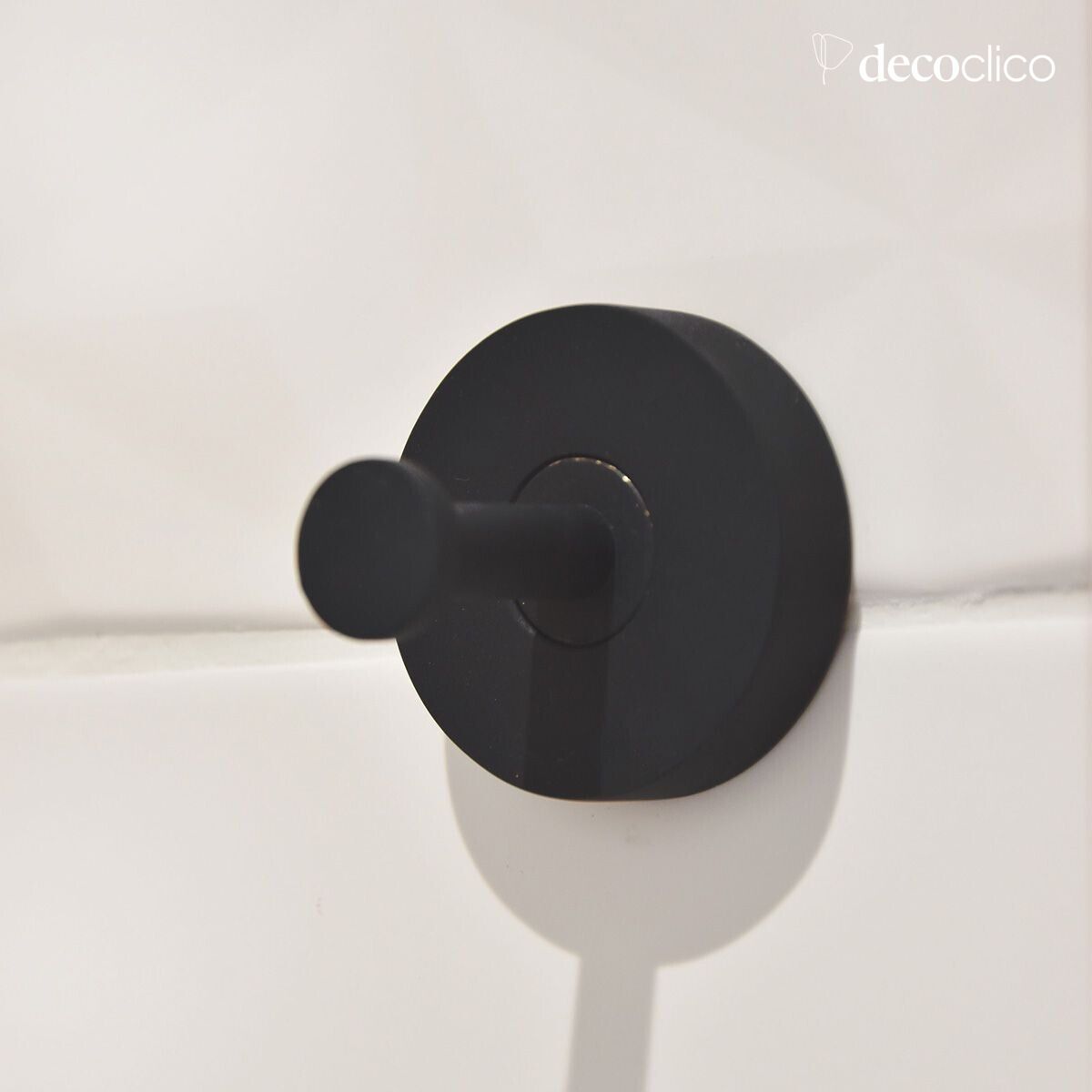 Coat hook in matt black lacquered brass Passage Vernet