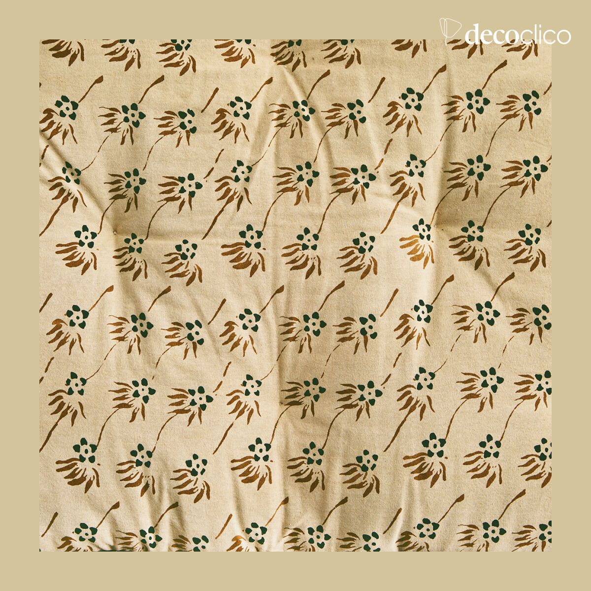 Colchoneta pequeña estampada de algodón multicolor Madam Stoltz