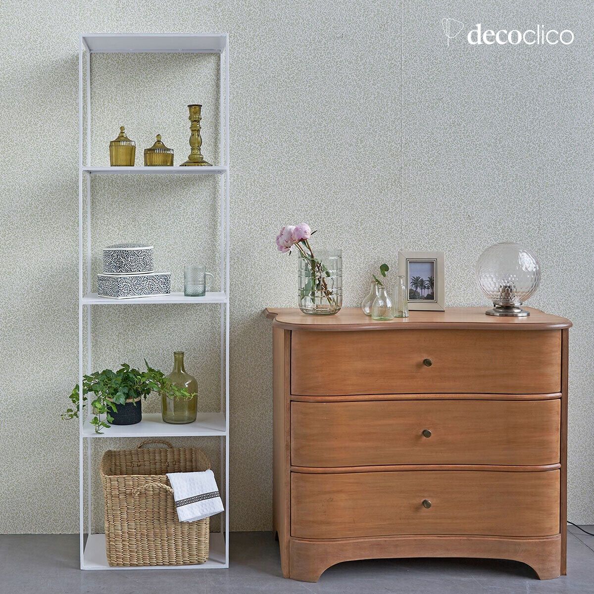 Colonna a mensola in metallo finitura bianco opaco 180 cm Douglas