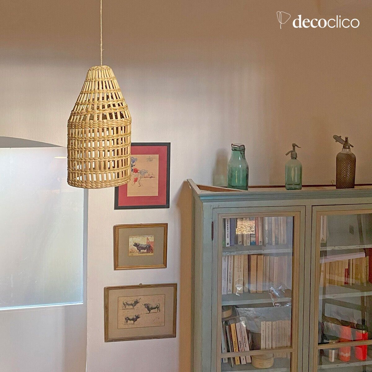 Conische suspensie in waterhyacint (niet-geëlektrificeerd) Céleste