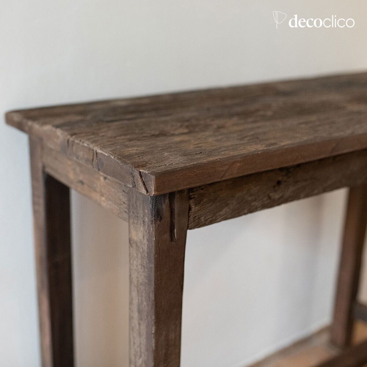 Console en bois recyclé foncé Vermont