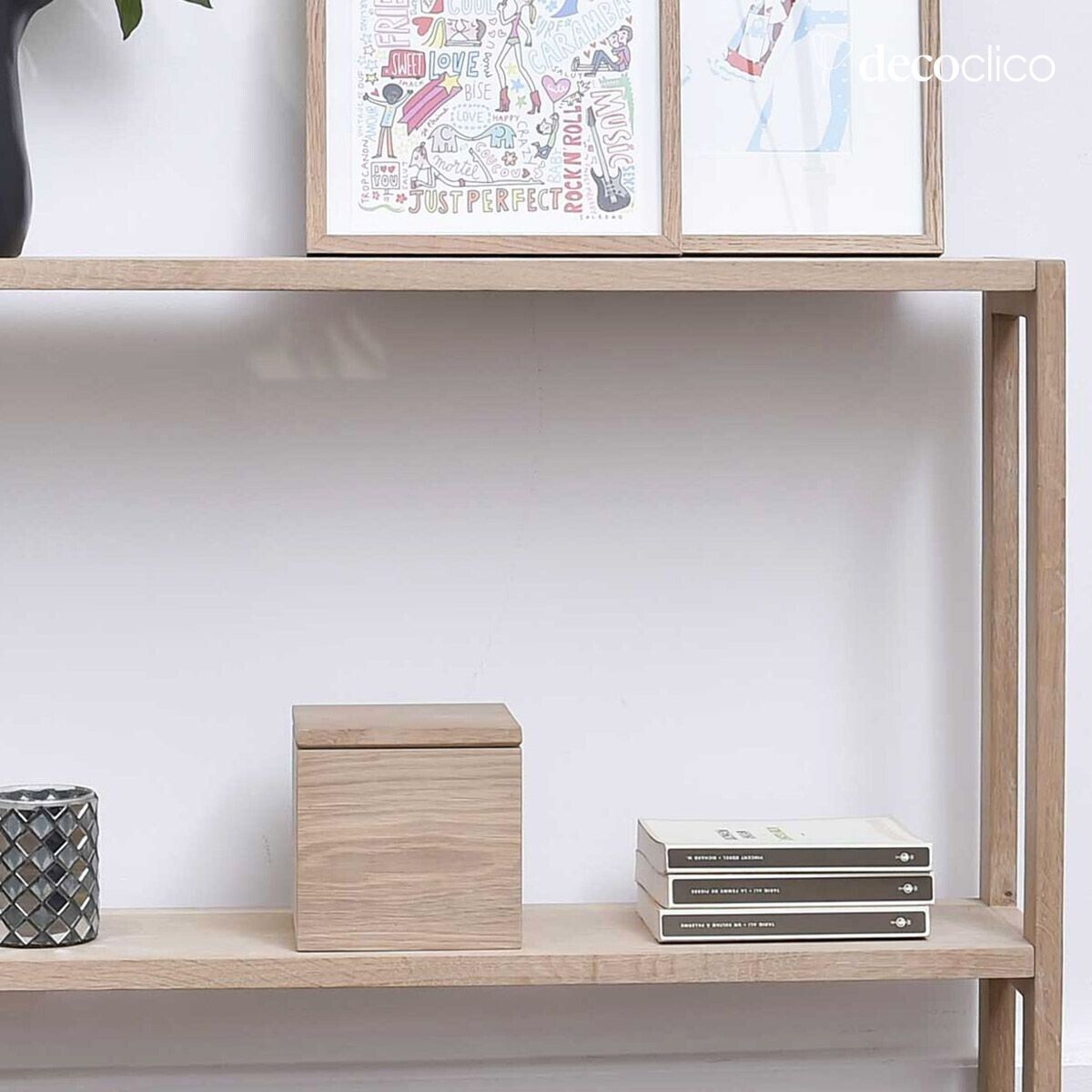 Console met dubbel niveau in natuurlijk FSC eiken Mood