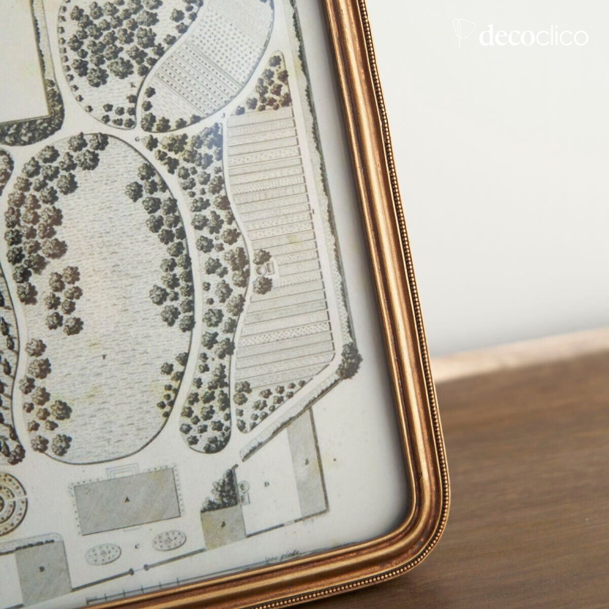 Cornice rettangolare con modanatura dorata 13 x 18 cm Manderley