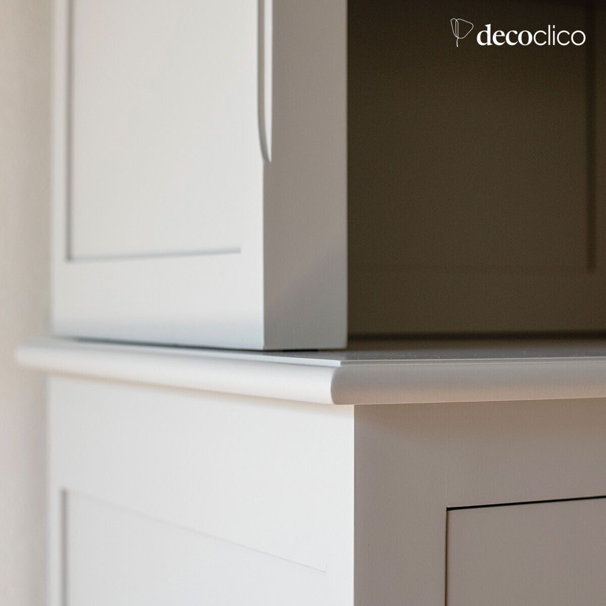 Credenza a due corpi in pino marittimo grigio chiaro Léandre (incl refs 67071 - 67072) Leandre