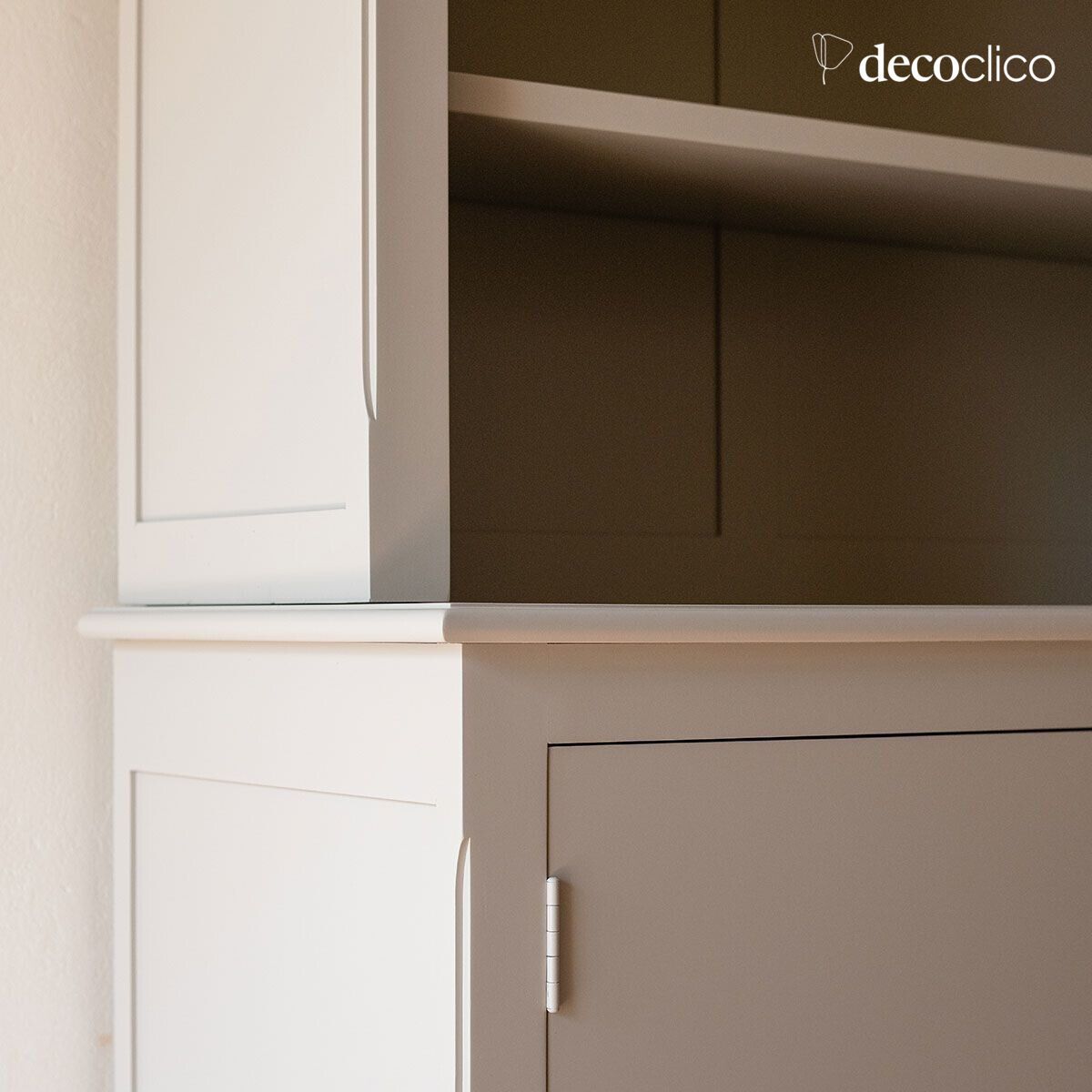 Credenza a due corpi in pino marittimo grigio chiaro Léandre (incl refs 67071 - 67072) Leandre