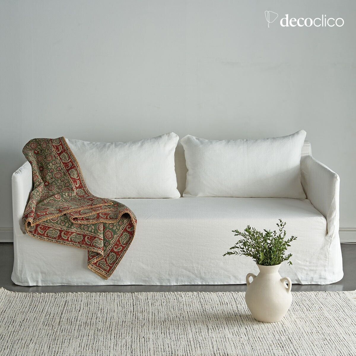 Dekorativer Amphoren-Vase aus handgefertigtem Pappmaché Pia