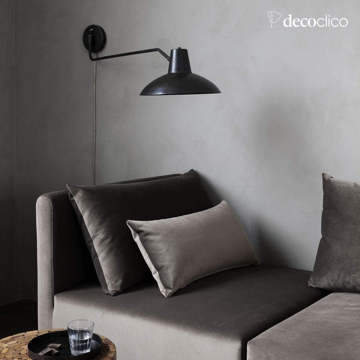 Metalen wandlamp met antieke afwerking Desk